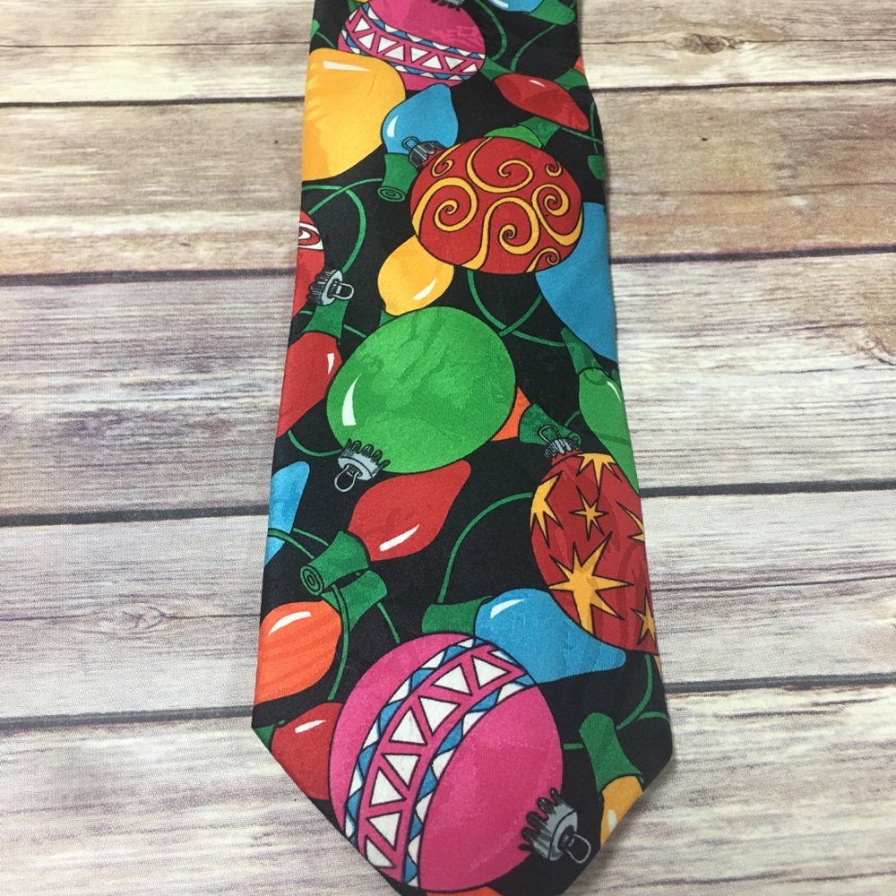 Fratelli Christmas ornament men’s tie